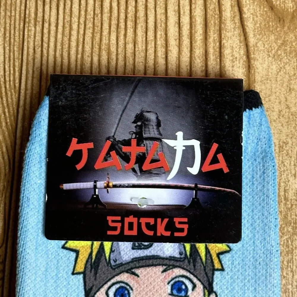 Naruto Shippuden Crew Socks One Size Midcalf‎  Unisex Anime Manga Ichiraku Ramen